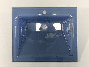 MANHATTEN GLASS washbasin AZURA BLUE 600X500X150 (SP0141)