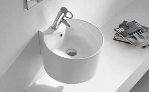 HAMBURG circular PORCELAIN washbasin 410x420x250 mm (SP0145)