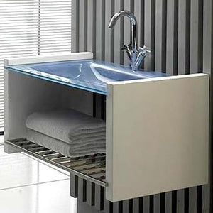 MANHATTEN GLASS washbasin AZURA BLUE 600X500X150 (SP0141)