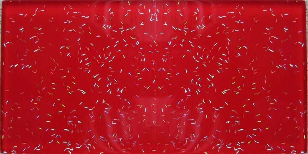 Red Glitter Subway Tiles 75mm x 150mm (MT0056)