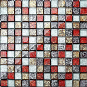 Autumn Foil Glass Mosaic Tiles (MT0091)