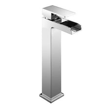 Load image into Gallery viewer, Tall Modern Open Spout Waterfall Basin Mixer Tap (Desire 7)

