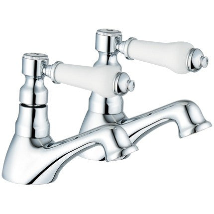 Hot & Cold Traditional Bath Taps (Swan 3)