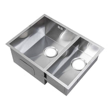 Load image into Gallery viewer, 585 x 440mm Undermount 1.5 Bowl Handmade Stainless Steel Sink (DS009)
