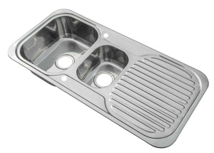 Stainless Steel Kitchen Sink & Kitchen Mixer Tap 1000 x 480mm (KST091)