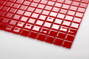 Sample of Red Glass Mosaic Tiles (MT0022)