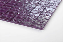 Load image into Gallery viewer, Lilac Textured Lava Glass Brick Mosaic Tiles (MT0119)
