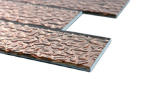 Load image into Gallery viewer, CLEARANCE 54 Square Metres of Copper Lava Glass Subway Tile 75x300mm (MT0195 SQM)
