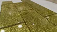 Load image into Gallery viewer, CLEARANCE 70 Square Metres  of Gold Glitter Subway Tile 75mm x 150mm (MT0201 SQM)
