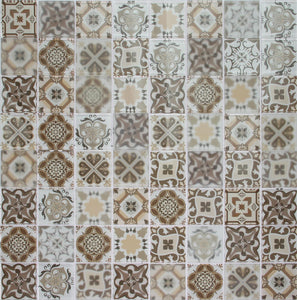 CLEARANCE 54 Square MetreS of Brown Patterned Glass Mosaic Tiles (MT0181 SQM)
