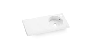 Clearance x  28 OASIS VESSEL WASHBASIN WHITE (0520) small bowl wall mounted (SP0017)