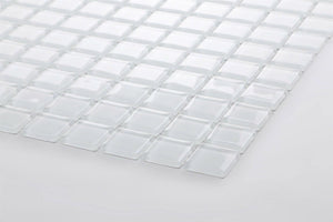 CLEARANCE 60 Square Metres  of Superwhite Glass Mosaic Tiles (MT0079 SQM)