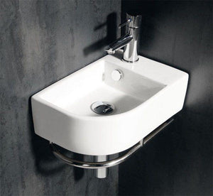 CLEARANCE 78 Corner Ceramic cloakroom Washbasin 41x26,5x12cm 4907 (SP0024)