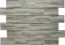 Load image into Gallery viewer, Tan Wood Effect Glass Subway Tile 75x150mm (MT0183)
