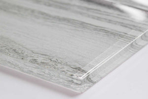 White Wood Effect Glass Subway Tile 75x150mm (MT0182)