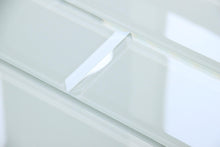 Load image into Gallery viewer, Super White Beveled Glass Subway Tile 100 x 200mm (MT0189)
