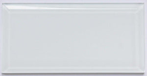 Super White Beveled Glass Subway Tile 100 x 200mm (MT0189)