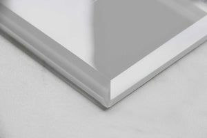 Light Grey Beveled Glass Subway Tile 100 x 200mm (MT0190)