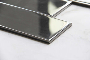 Silver Mirror Glass Subway Tile 75x300mm (MT0193)