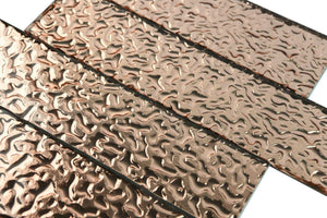 Copper Lava Glass Subway Tile 75x300mm (MT0195)