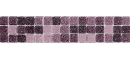 Purple Vitreous Glass Mosaic Tile Strip (MB0071)