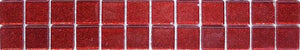 Glitter Red Glass Mosaic Tile Strip (MB0128)