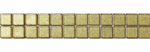 Gold Glitter Glass Mosaic Tile Strip (MB0080)