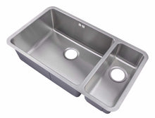 Load image into Gallery viewer, 793 x 461mm Brushed Undermount 1.5 Bowl Stainless Steel Kitchen Sink (D02)

