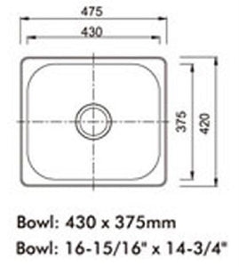 420 x 363mm Polished Inset Stainless Steel Kitchen Sink & Kitchen Mixer Tap (KST093)