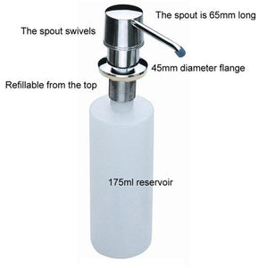 Pump Action Soap Dispenser With Concealed Reservoir