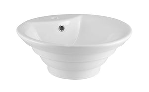 White Round Beehive Bathroom Sink Basin (NBV006)