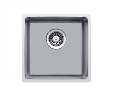 440 x 440mm Undermount/Inset Deep Single Bowl Stainless Steel Kitchen Sink (LA017)