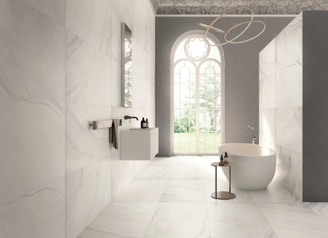 600x600mm White Onyx Italian Porcelain Tiles (IT0118)