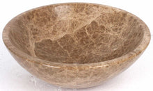 Load image into Gallery viewer, Round Light Emperador Stone Counter Top Basin in 3 Sizes (B0044, B0052, B0053)
