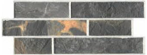 Slate Black Interlocking Porcelain Wall Tile (IT0239)
