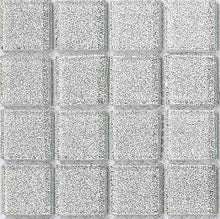 Load image into Gallery viewer, Sample of Silver Glitter Glass Mosaic Tiles Sheet (MT0073)
