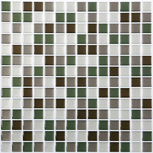 Green & Brown 3D Gel Mosaic Effect Self-Adhesive Tile Sheets 4 pack (3D0003)