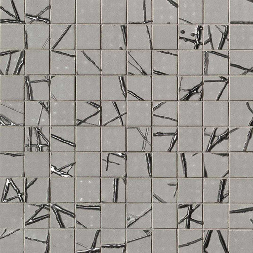 Rooy Grey Web Italian Porcelain Mosaic Tiles (IT0136)