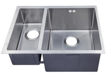 Load image into Gallery viewer, 585 x 440mm Undermount 1.5 Bowl Handmade Stainless Steel Kitchen Sink With Easy Clean Corners (DS029)
